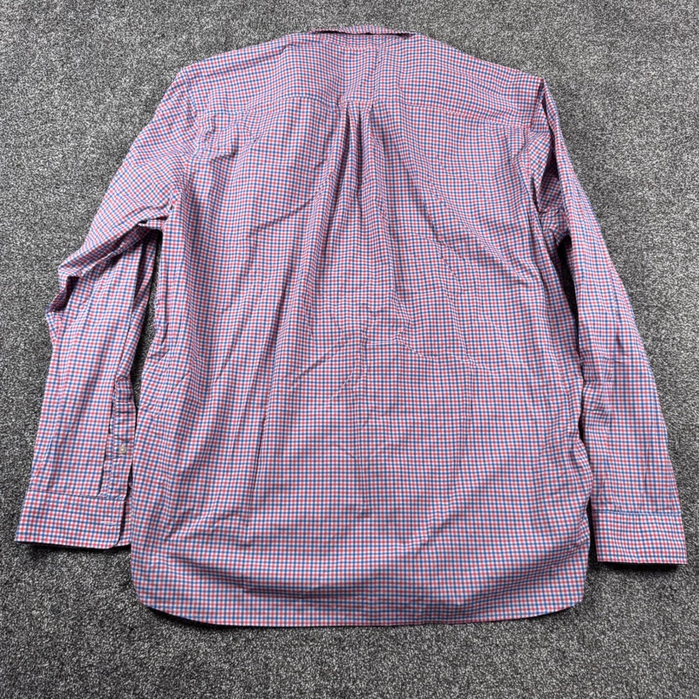 Vineyard Vines‎ Button Down Men's XL Red Blue Gingham Performance Whale Shirt - Picture 6 of 6